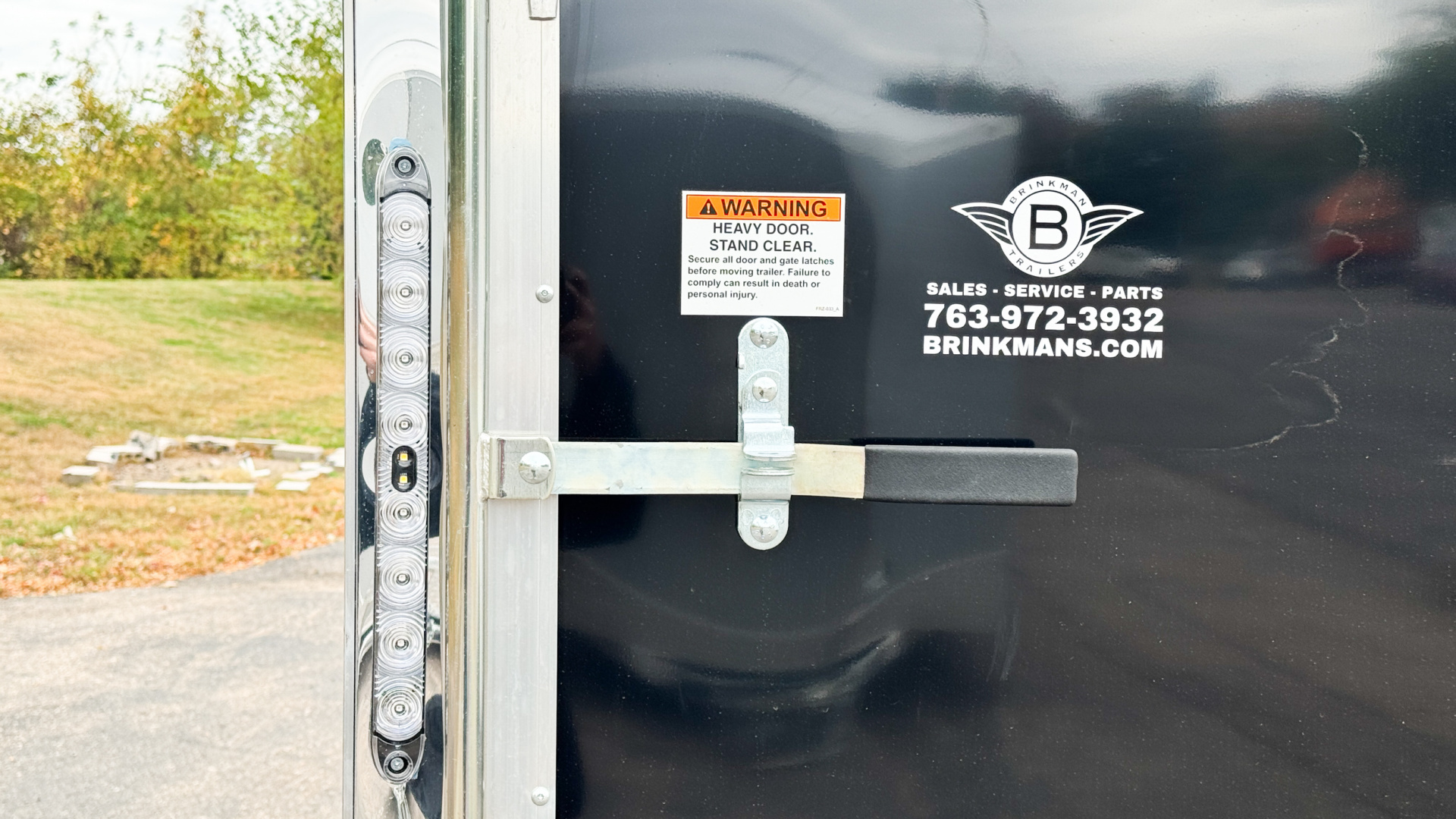 New US Cargo 7.5x12 Enclosed Trailer - Rear ramp door