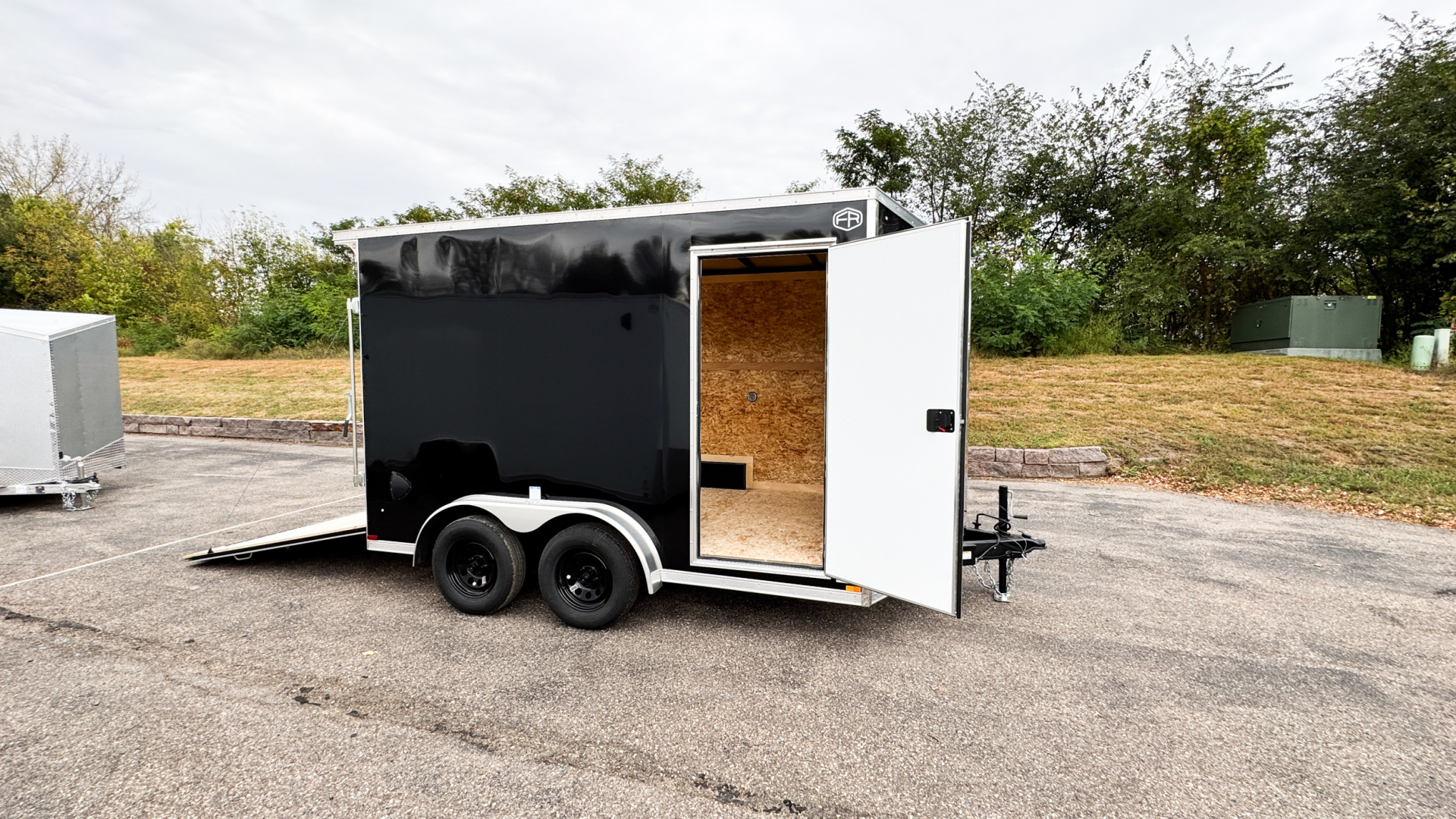 New US Cargo 7.5x12 Enclosed Trailer - Rear ramp door