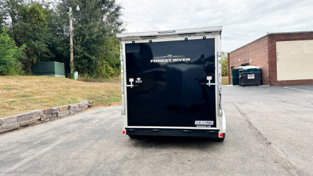 New US Cargo 7.5x12 Enclosed Trailer - Rear ramp door