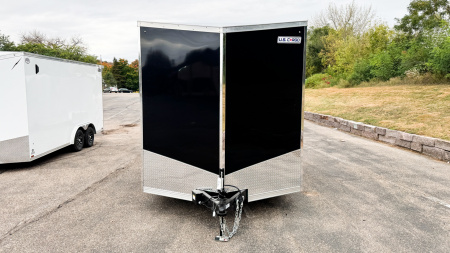 New US Cargo 7.5x12 Enclosed Trailer - Rear ramp door