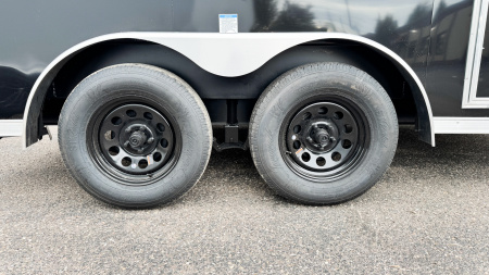 New US Cargo 7.5x12 Enclosed Trailer - Rear ramp door