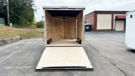 New US Cargo 7.5x12 Enclosed Trailer - Rear ramp door
