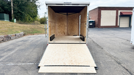 New US Cargo 7.5x12 Enclosed Trailer - Rear ramp door