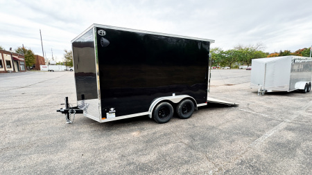 New US Cargo 7.5x12 Enclosed Trailer - Rear ramp door