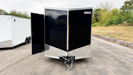 New US Cargo 7.5x12 Enclosed Trailer - Rear ramp door