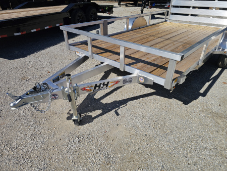 New 2026 H&H Trailers ALUMINUM 76" X12' RAIL SIDE UTILITY TRAILER Utility Trailer