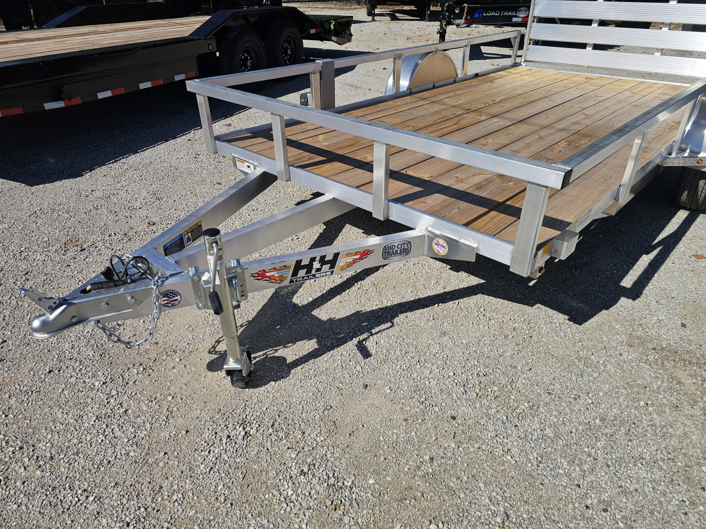 New 2026 H&H Trailers ALUMINUM 76" X12' RAIL SIDE UTILITY TRAILER Utility Trailer