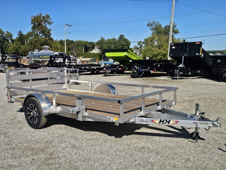 New 2026 H&H Trailers ALUMINUM 76  X12' RAIL SIDE UTILITY TRAILER Utility Trailer