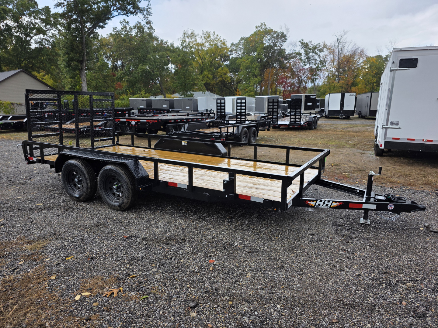 New 2026 H&H Trailers 82X16 RAIL SIDE UTILITY TRAILER 7K GVWR Utility Trailer