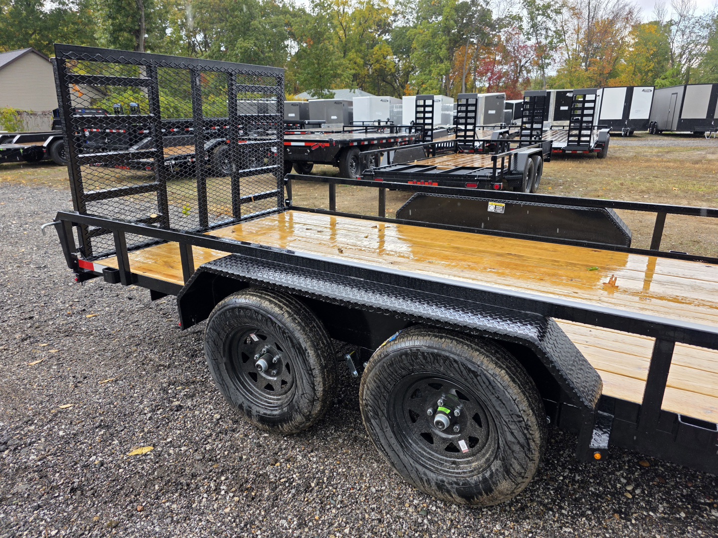 New 2026 H&H Trailers 82X16 RAIL SIDE UTILITY TRAILER 7K GVWR Utility Trailer
