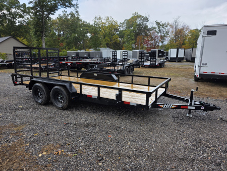 New 2026 H&H Trailers 82X16 RAIL SIDE UTILITY TRAILER 7K GVWR Utility Trailer