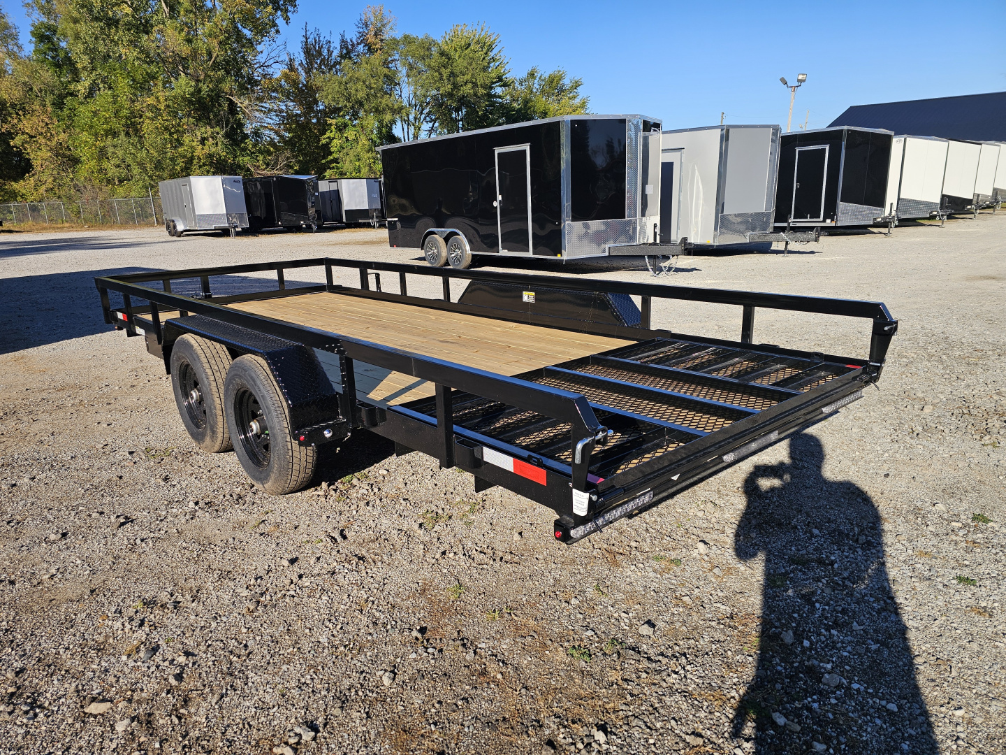 New 2026 H&H Trailers 82X18 HEAVY DUTY RAIL SIDE UTILITY TRAILER 10K GVWR Utility Trailer