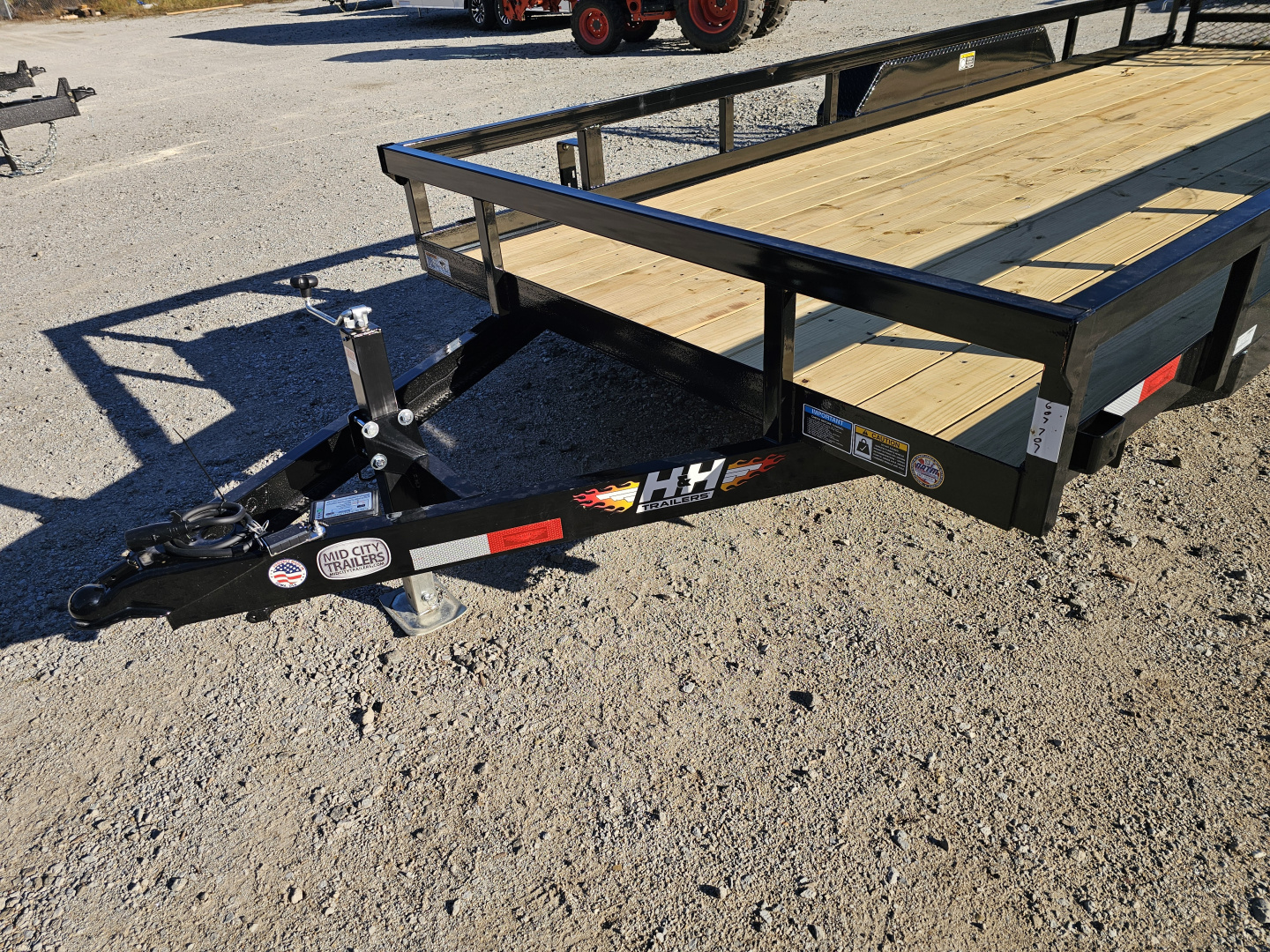 New 2026 H&H Trailers 82X18 HEAVY DUTY RAIL SIDE UTILITY TRAILER 10K GVWR Utility Trailer