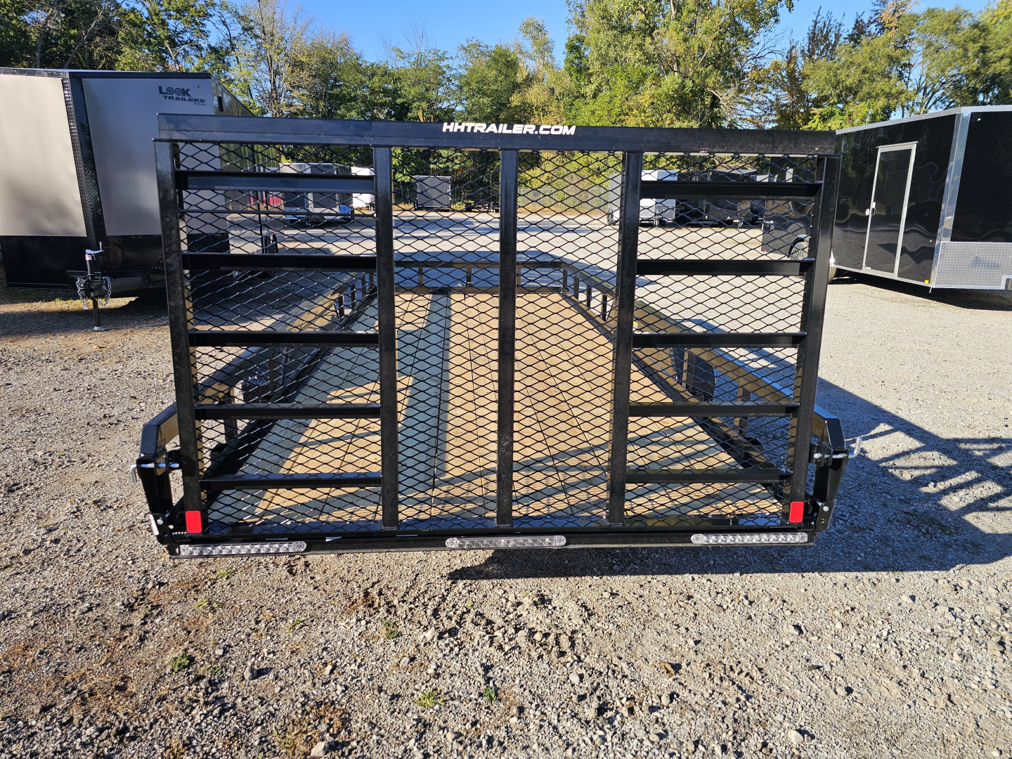 New 2026 H&H Trailers 82X18 HEAVY DUTY RAIL SIDE UTILITY TRAILER 10K GVWR Utility Trailer