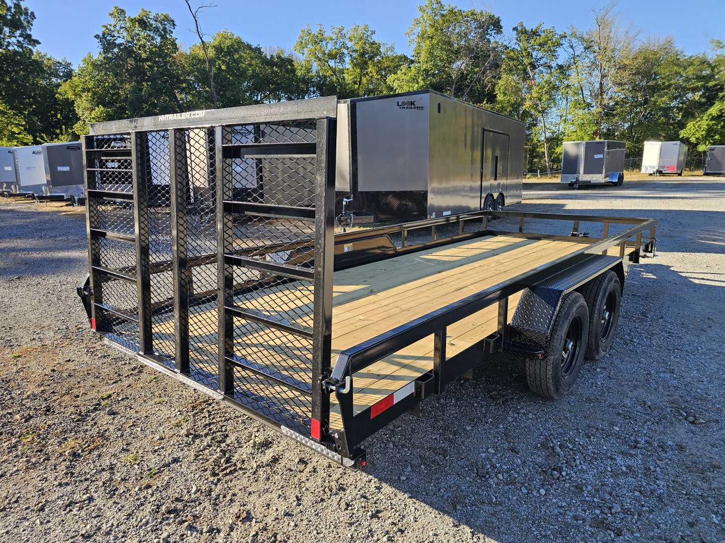 New 2026 H&H Trailers 82X18 HEAVY DUTY RAIL SIDE UTILITY TRAILER 10K GVWR Utility Trailer