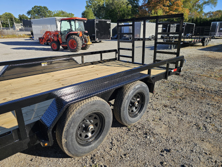 New 2026 H&H Trailers 82X18 HEAVY DUTY RAIL SIDE UTILITY TRAILER 10K GVWR Utility Trailer