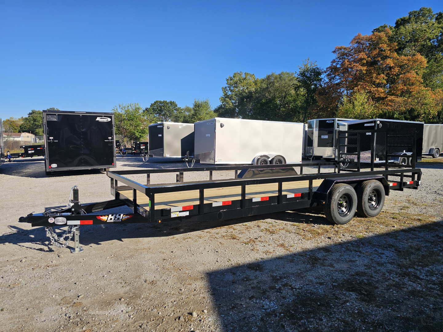 New 2026 H&H Trailers 82X20 HEAVY DUTY RAIL SIDE UTILITY TRAILER 10K GVWR Utility Trailer