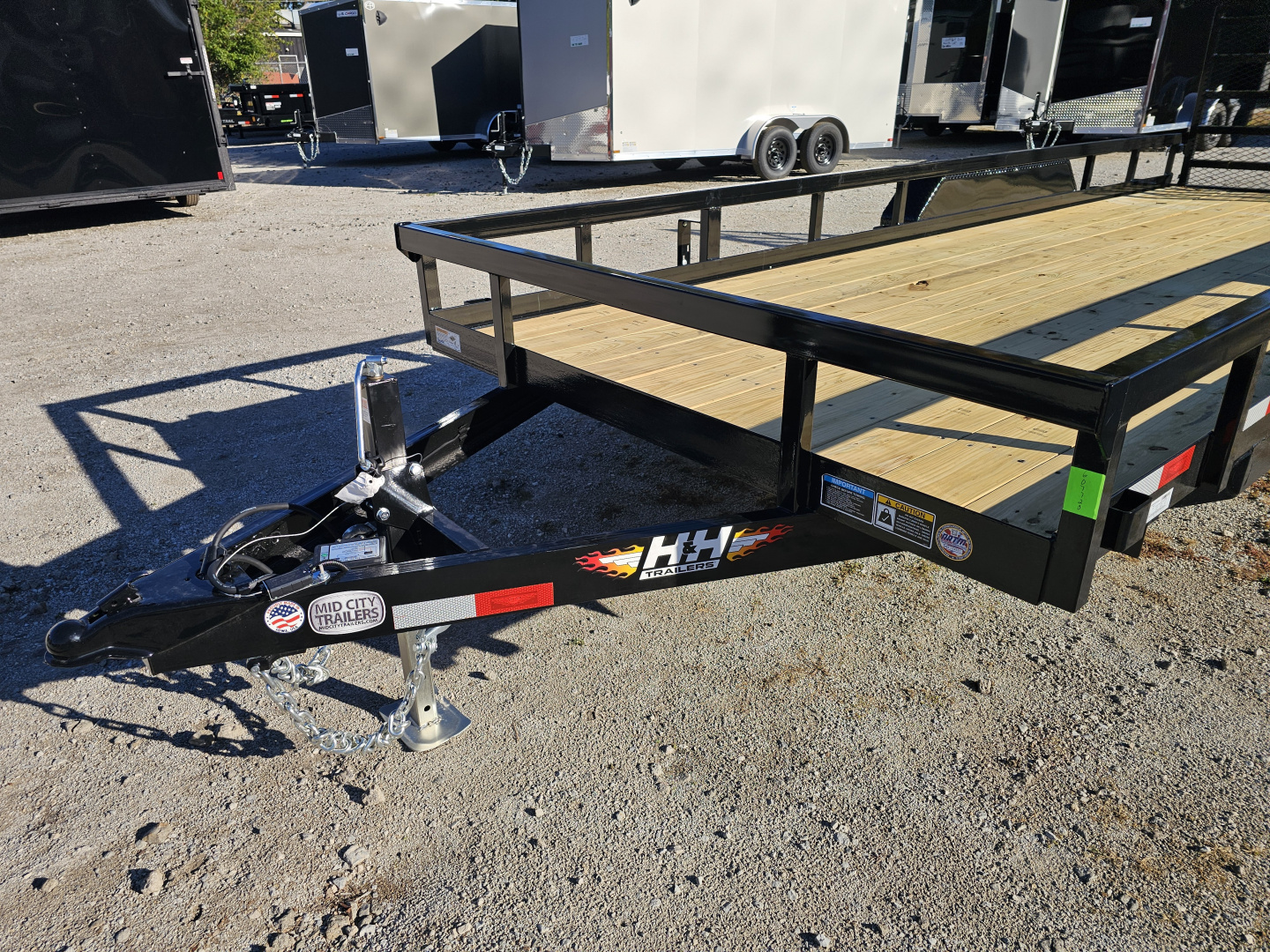 New 2026 H&H Trailers 82X20 HEAVY DUTY RAIL SIDE UTILITY TRAILER 10K GVWR Utility Trailer