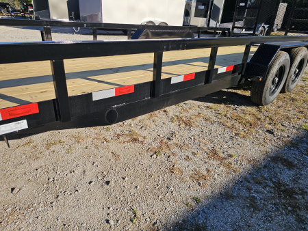 New 2026 H&H Trailers 82X20 HEAVY DUTY RAIL SIDE UTILITY TRAILER 10K GVWR Utility Trailer