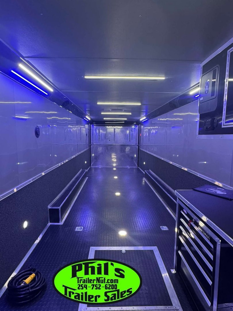 New CONTINENTAL CARGO NEW 85X34 ENCLOSED RACE TRAILER BATHROOM ELECTRIC AWNING CAR HAULER TRAILER CARGO TRAILERS Car / Racing Trailer