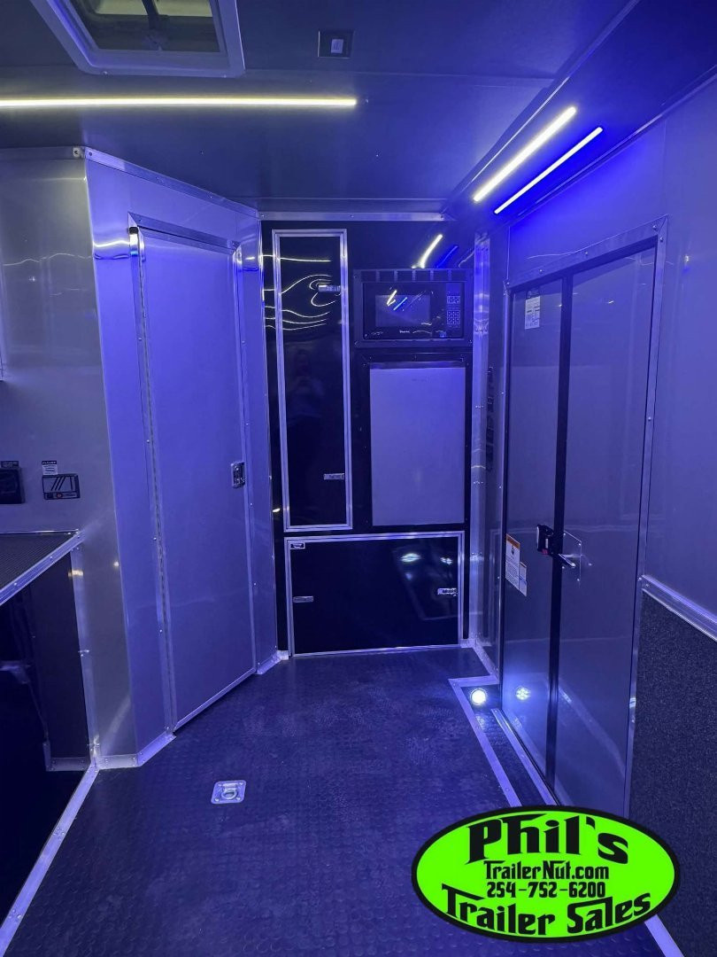 New CONTINENTAL CARGO NEW 85X34 ENCLOSED RACE TRAILER BATHROOM ELECTRIC AWNING CAR HAULER TRAILER CARGO TRAILERS Car / Racing Trailer