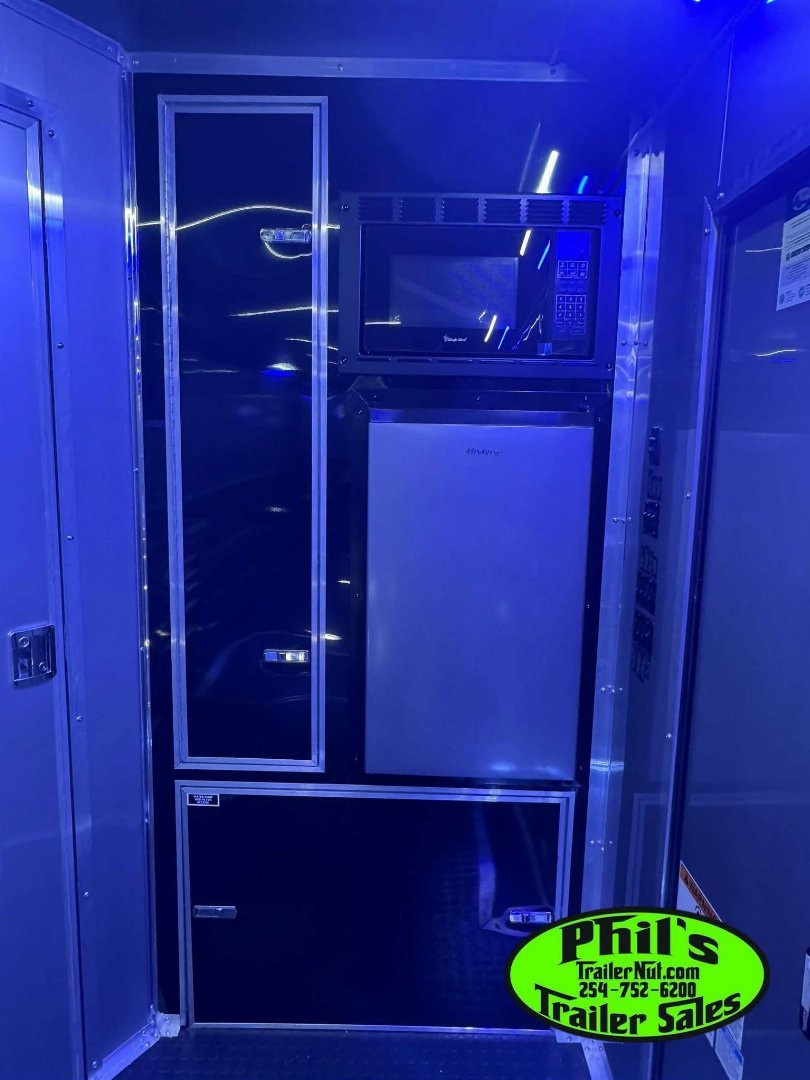 New CONTINENTAL CARGO NEW 85X34 ENCLOSED RACE TRAILER BATHROOM ELECTRIC AWNING CAR HAULER TRAILER CARGO TRAILERS Car / Racing Trailer