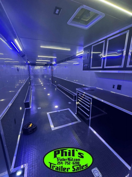 New CONTINENTAL CARGO NEW 85X34 ENCLOSED RACE TRAILER BATHROOM ELECTRIC AWNING CAR HAULER TRAILER CARGO TRAILERS Car / Racing Trailer