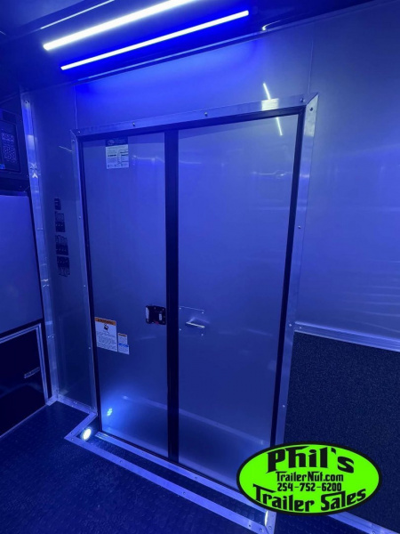 New CONTINENTAL CARGO NEW 85X34 ENCLOSED RACE TRAILER BATHROOM ELECTRIC AWNING CAR HAULER TRAILER CARGO TRAILERS Car / Racing Trailer