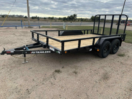 New 2026 PJ 14' Tandem Axle Utility Trailer (UL)