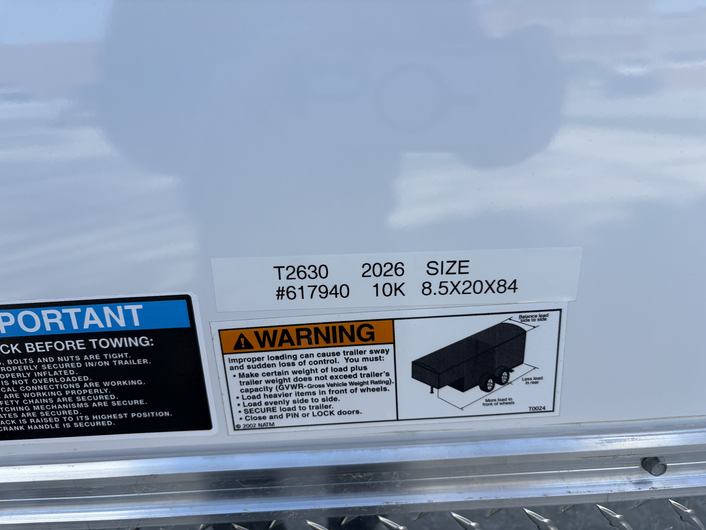 New 2026 H&H Trailers 8'5" x 20' 10K Cargo / Enclosed Trailer