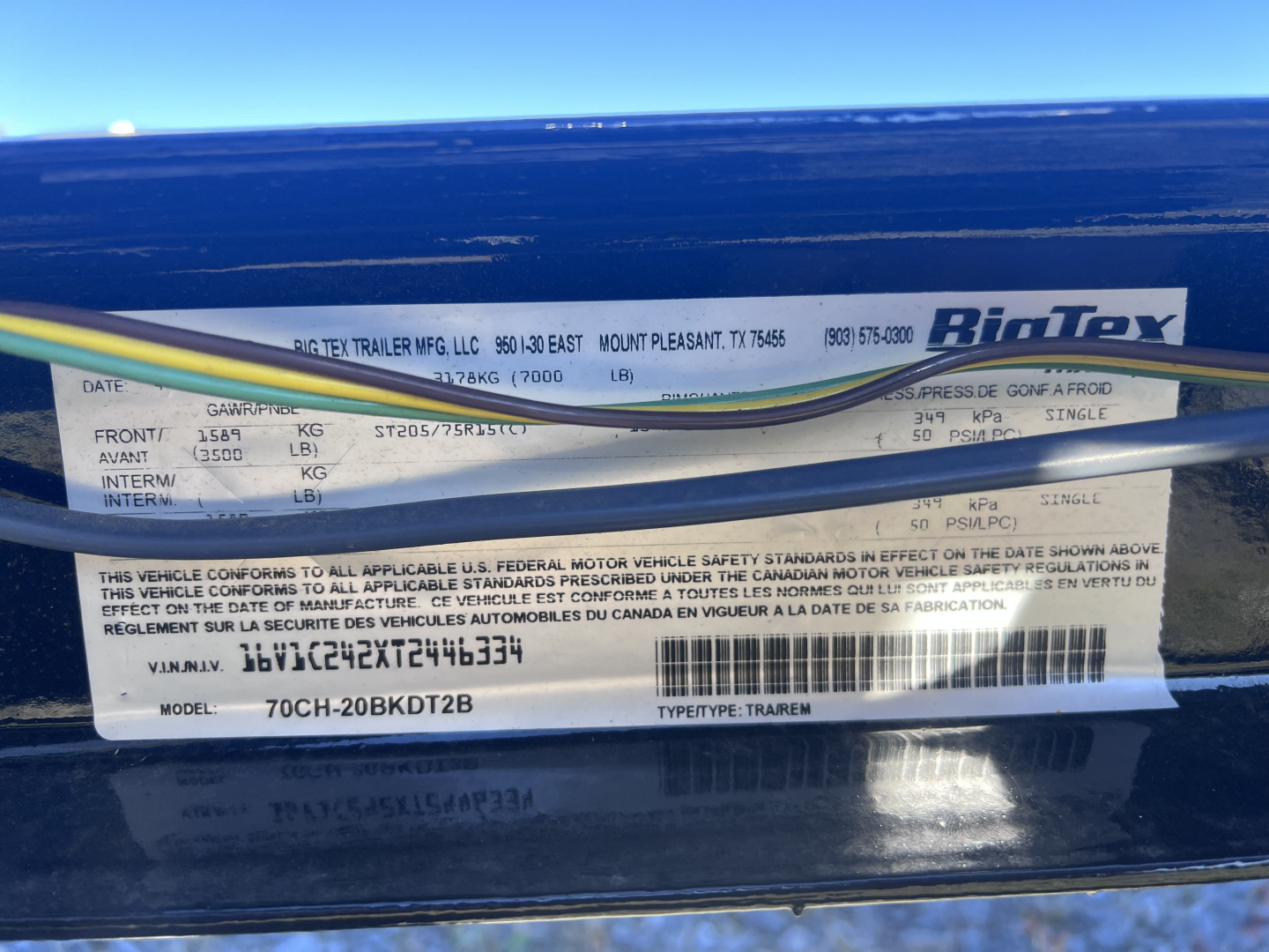 New 2026 Big Tex Trailers 7x20 7K Car Hauler