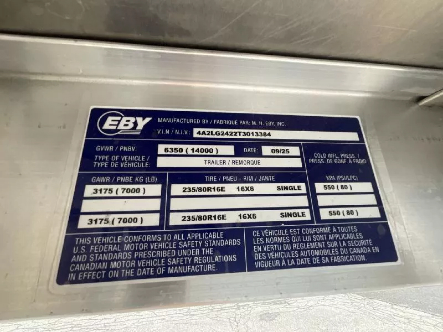 New 2026 EBY Trailers 83x24 14K Gooseneck Stock / Stock Combo Trailer