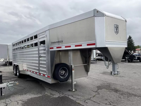 New 2026 EBY Trailers 83x24 14K Gooseneck Stock / Stock Combo Trailer
