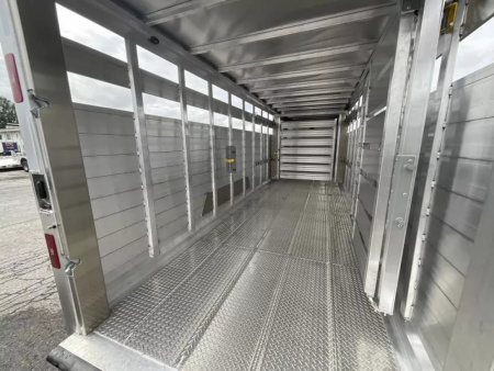 New 2026 EBY Trailers 83x24 14K Gooseneck Stock / Stock Combo Trailer