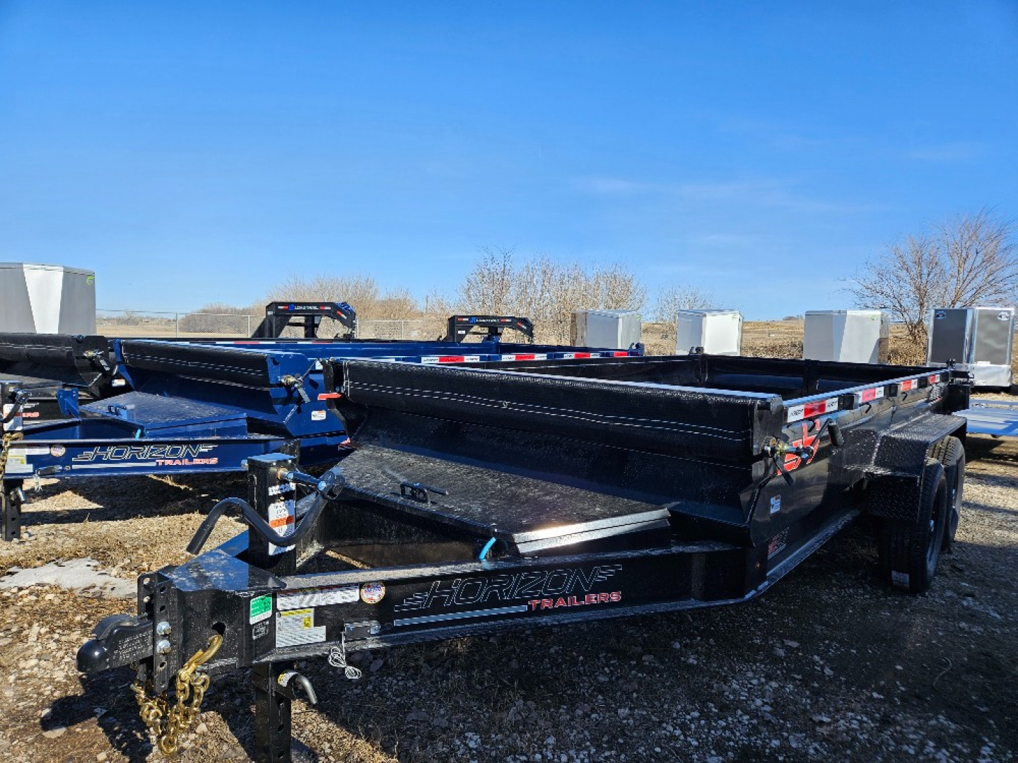 New 2025 Horizon Trailers EZ7BP-19"X14'7K Dump Trailer