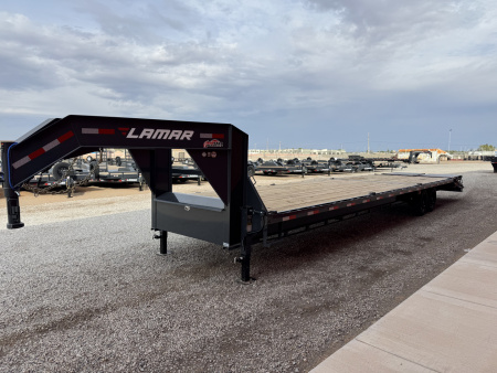 New 2026 Lamar Trailers FS- 102X36 16K GOOSENECK TRAILER DECK OVE Flatbed Trailer