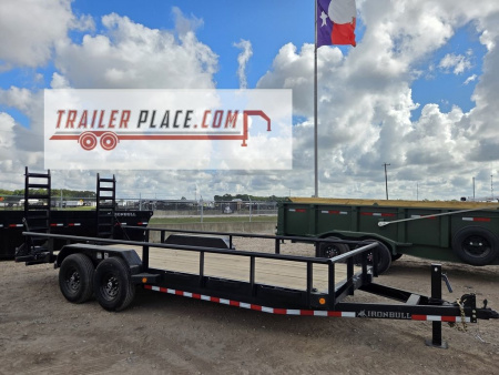 New 2026 IRON BULL 83"X20' 14K ETB W/ FOLD UP RAMPS