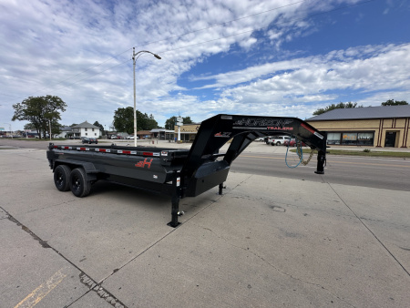 New 2026 Horizon Trailers LZ7 16' GOOSENECK 14K Dump Trailer
