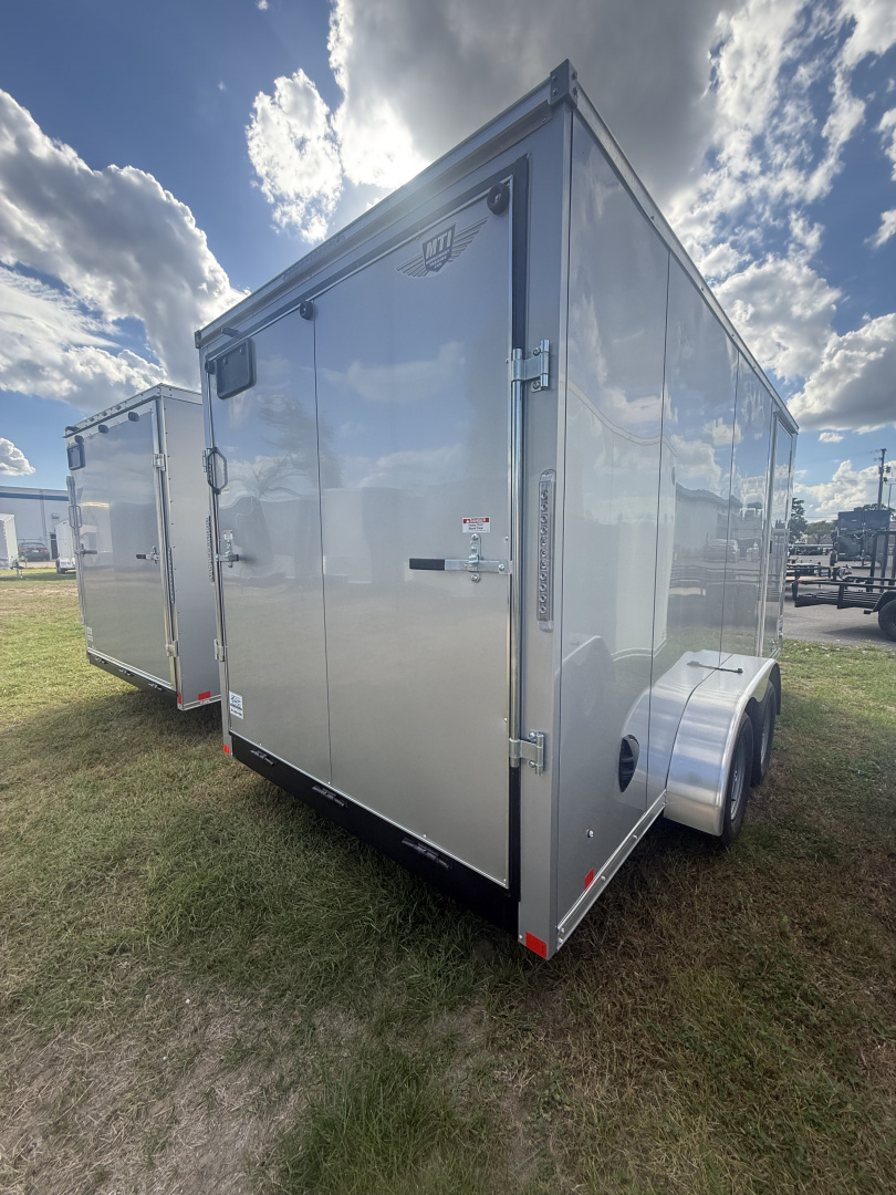 New 2025 RC Trailers 7 X 16 7k v-nose 6'-6'' interior height ramp door screwless Cargo / Enclosed Trailer