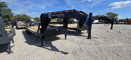 New 2026 Coffee Creek - Gooseneck Flatbed 25' Trailer - Lo Pro
