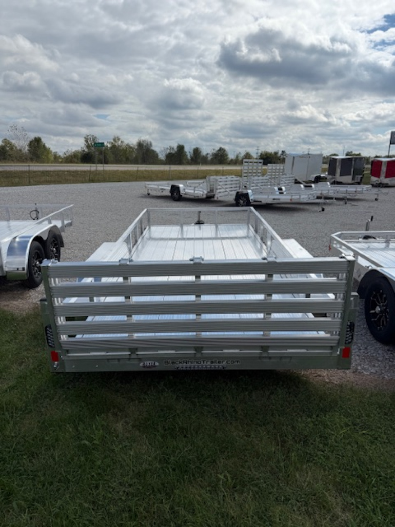 New 2026 Black Rhino 7X16 AULUMINUM TANDEM AXLE w/BIFOLD GATE Utility Trailer