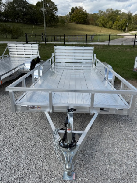 New 2026 Black Rhino 7X16 AULUMINUM TANDEM AXLE w/BIFOLD GATE Utility Trailer