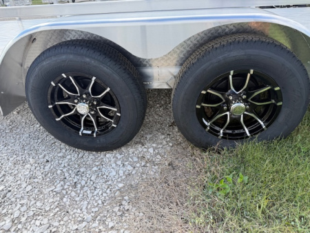 New 2026 Black Rhino 7X16 AULUMINUM TANDEM AXLE w/BIFOLD GATE Utility Trailer