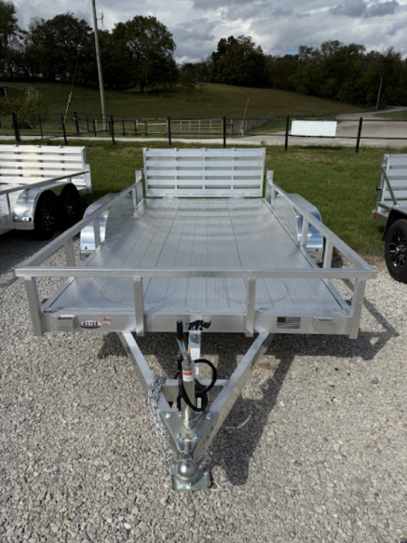 New 2026 Black Rhino 7X14 AULUMINUM TANDEM AXLE w/BIFOLD GATE Utility Trailer