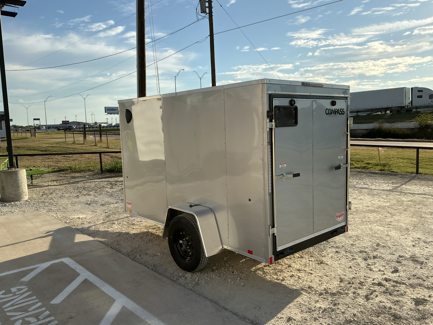 New 2026 Compass 5'x10' Enclosed Cargo Trailer - Indigo DLX
