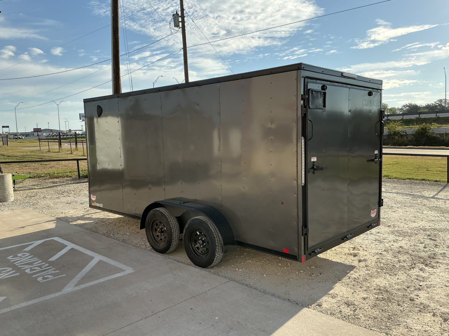 New 2026 Compass 7'x16' Enclosed Cargo Trailer - Indigo DLX