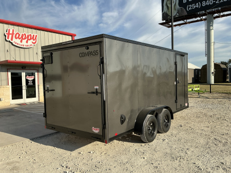 New 2026 Compass 7'x16' Enclosed Cargo Trailer - Indigo DLX