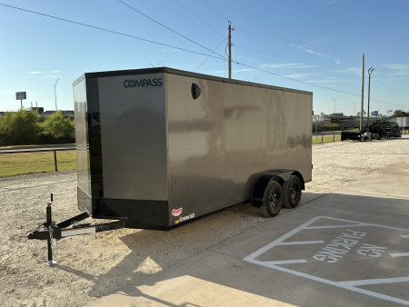 New 2026 Compass 7'x16' Enclosed Cargo Trailer - Indigo DLX