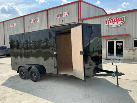 New 2026 Compass 7'x16' Enclosed Cargo Trailer - Indigo DLX