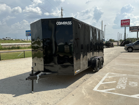 New 2026 Compass 7'x16' Enclosed Cargo Trailer - Indigo DLX